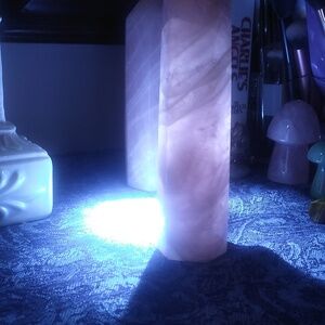 Rose quartz tower about 7 inches tall